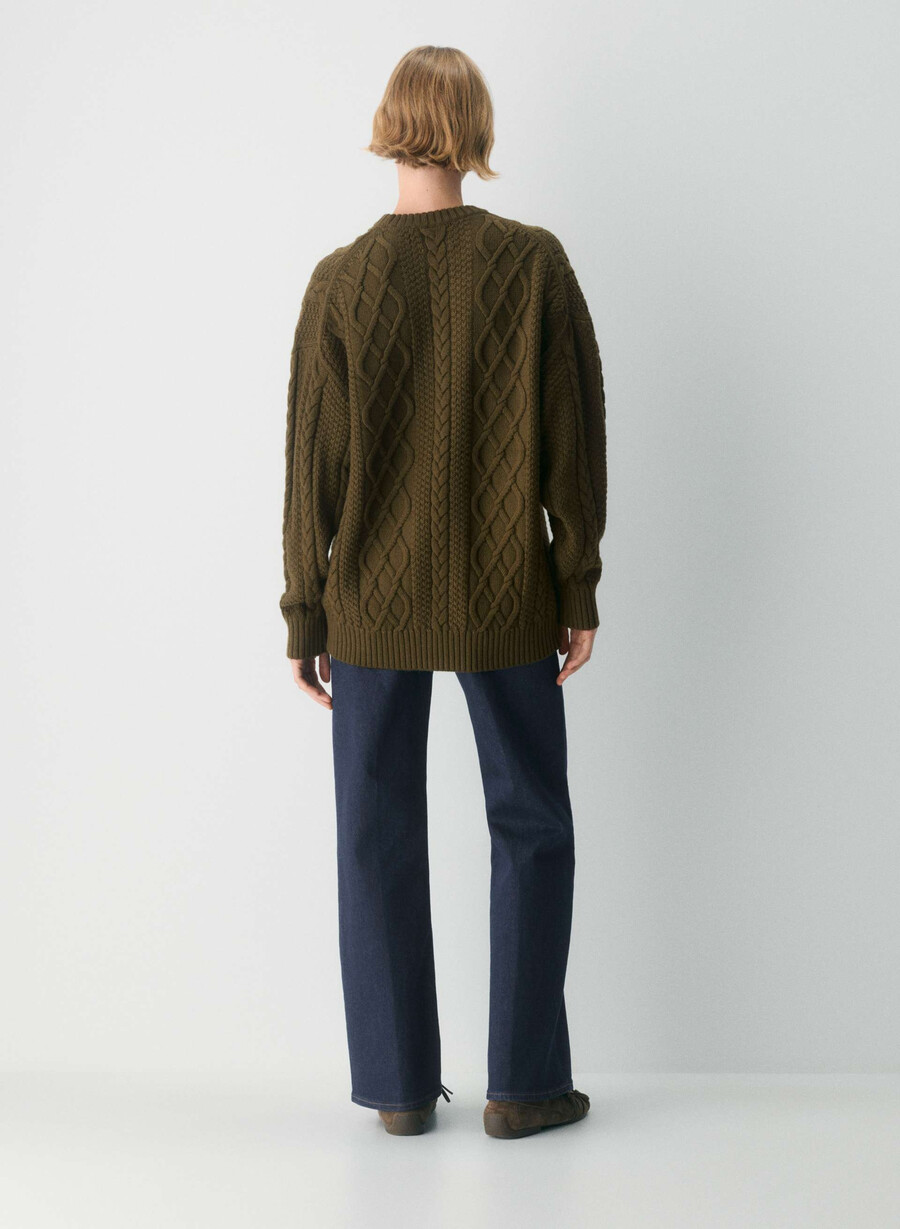 heritage strickpullover aus merinowolle farbe privatgrün