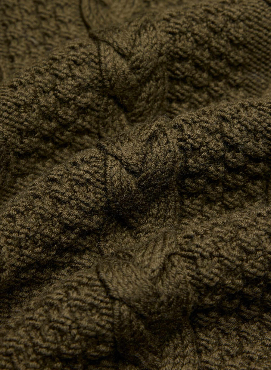 heritage strickpullover aus merinowolle farbe privatgrün