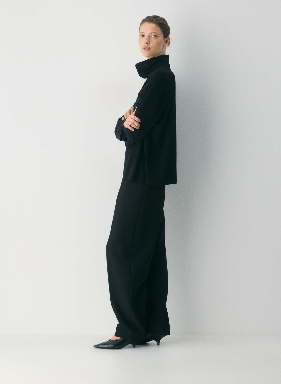 riverside rollkragenpullover schwarz
