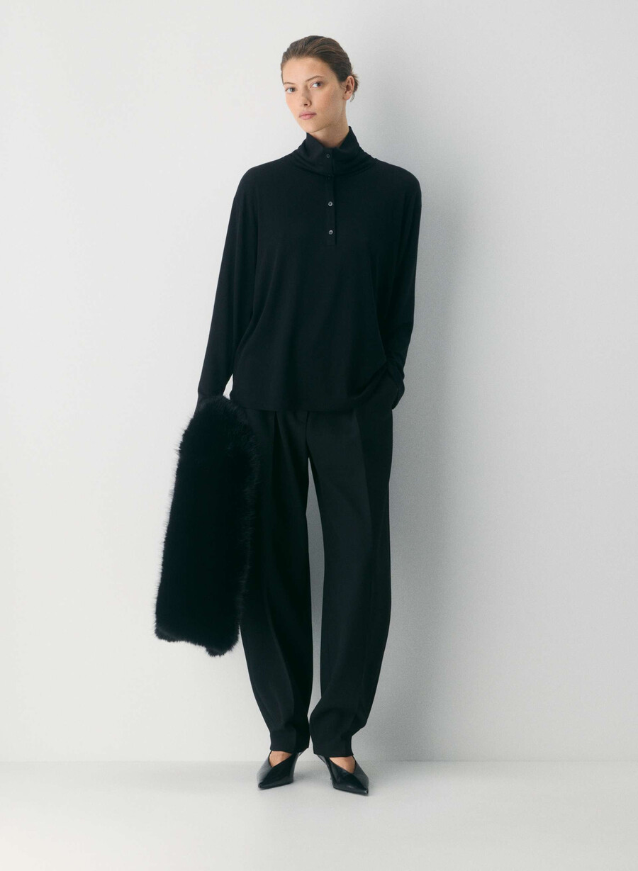 riverside rollkragenpullover kakao-puderbraun