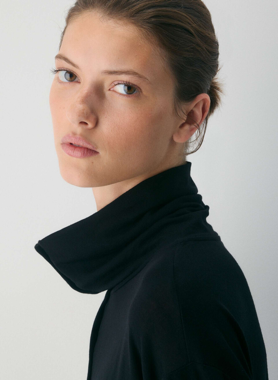 riverside rollkragenpullover kakao-puderbraun