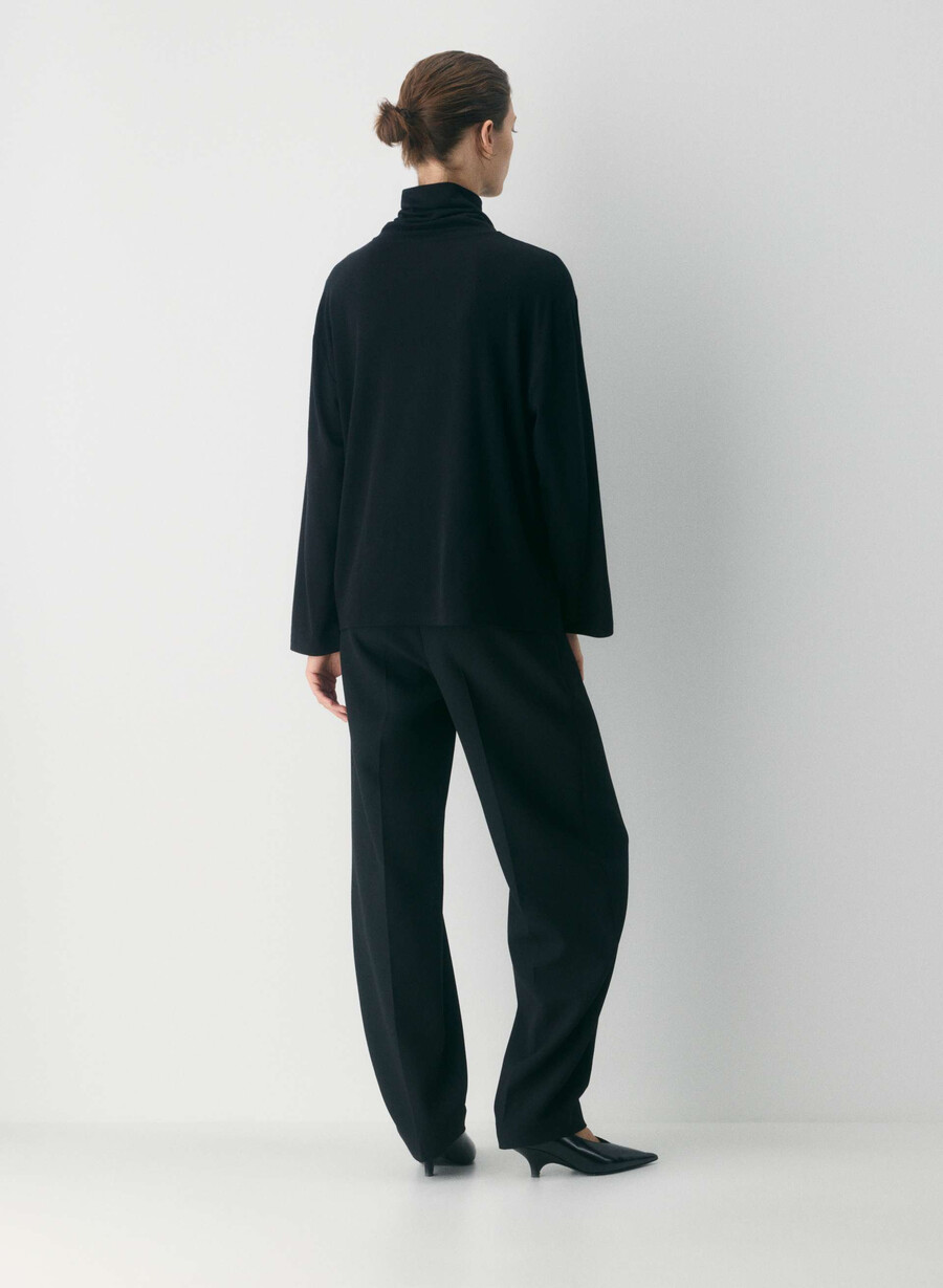 riverside rollkragenpullover kakao-puderbraun
