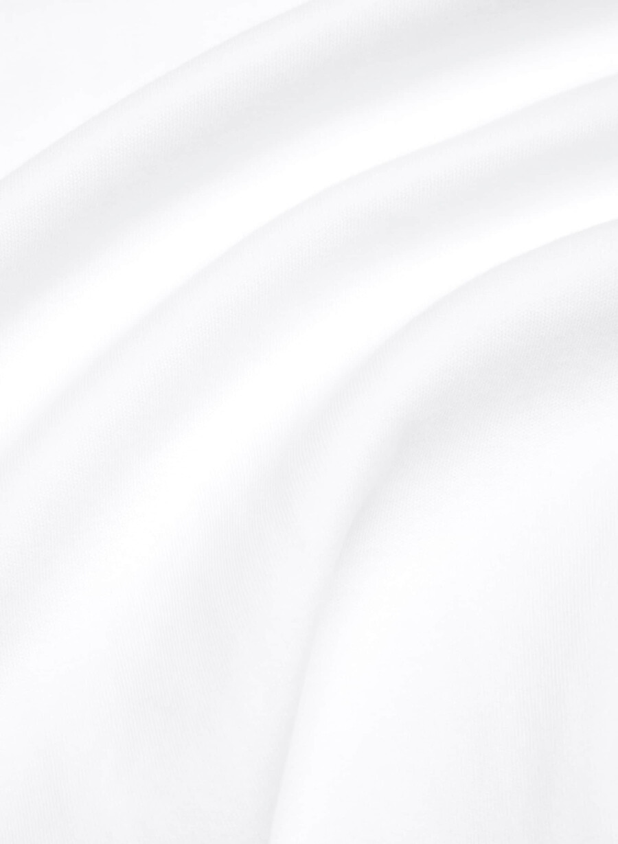 interlock baumwoll-rydel-rollkragenpullover weiss