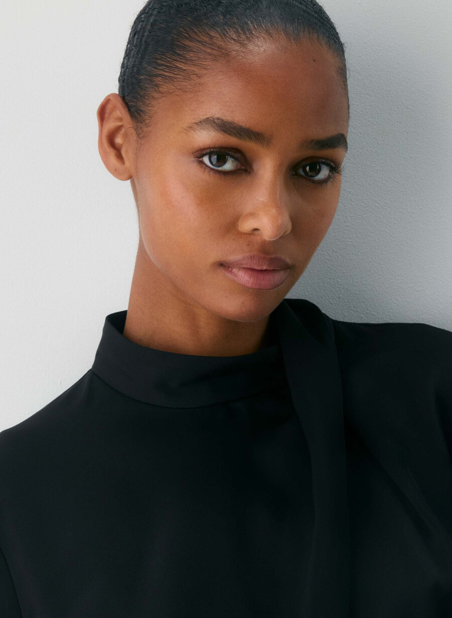 nolita satinbluse schwarz