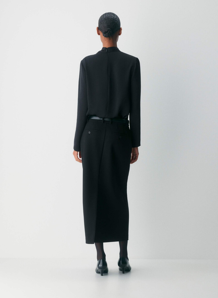 nolita satinbluse schwarz