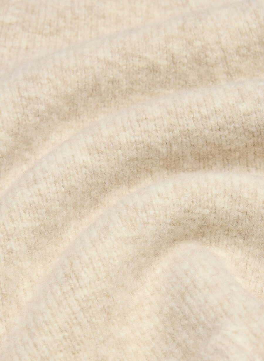 seaport cardigan heather oat beige