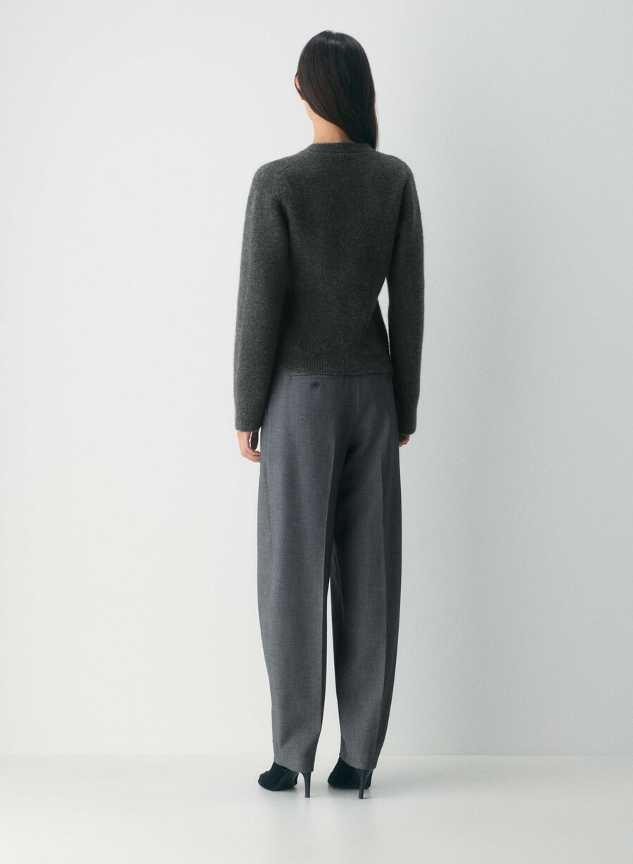 seaport cardigan heather charcoal