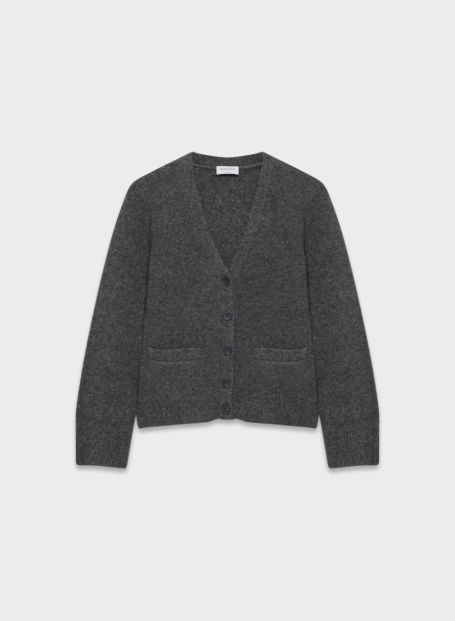 seaport cardigan heather charcoal
