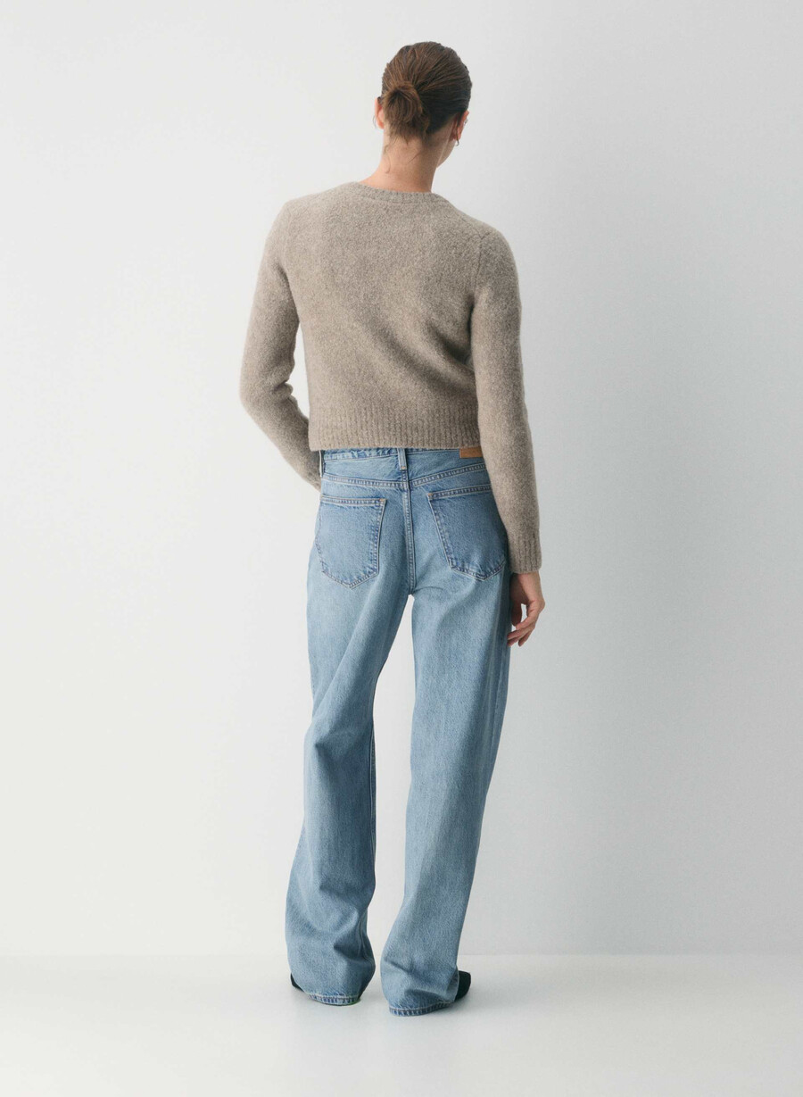 vernon merino-wollstrickjacke hellbirkenfarben