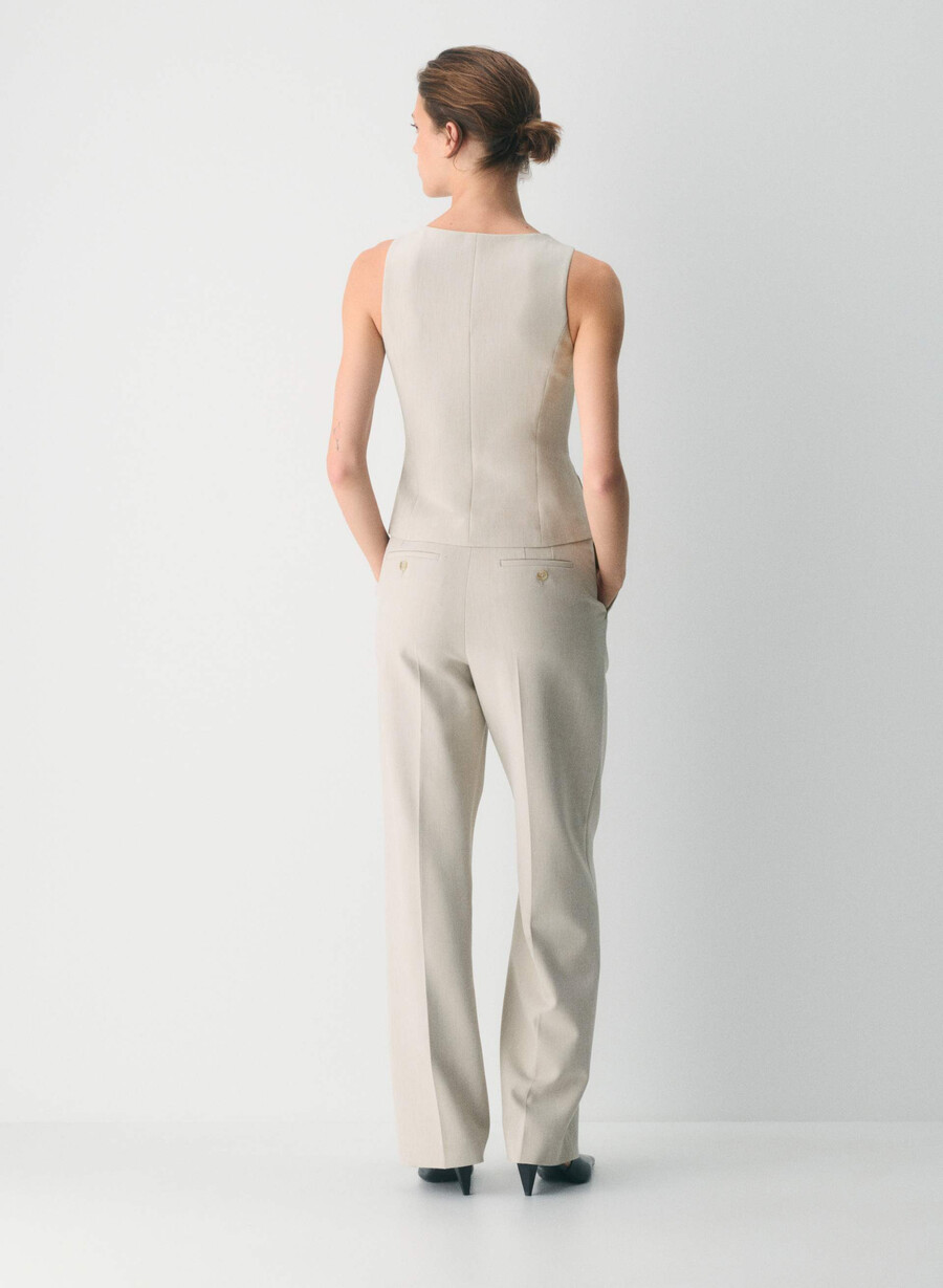belasco weste - reessential heather matte pearl