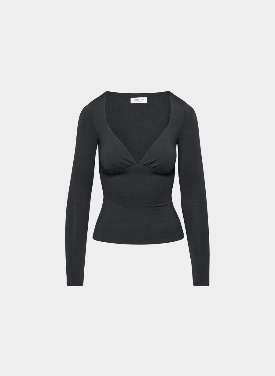 original contour cherish langarmshirt schwarz