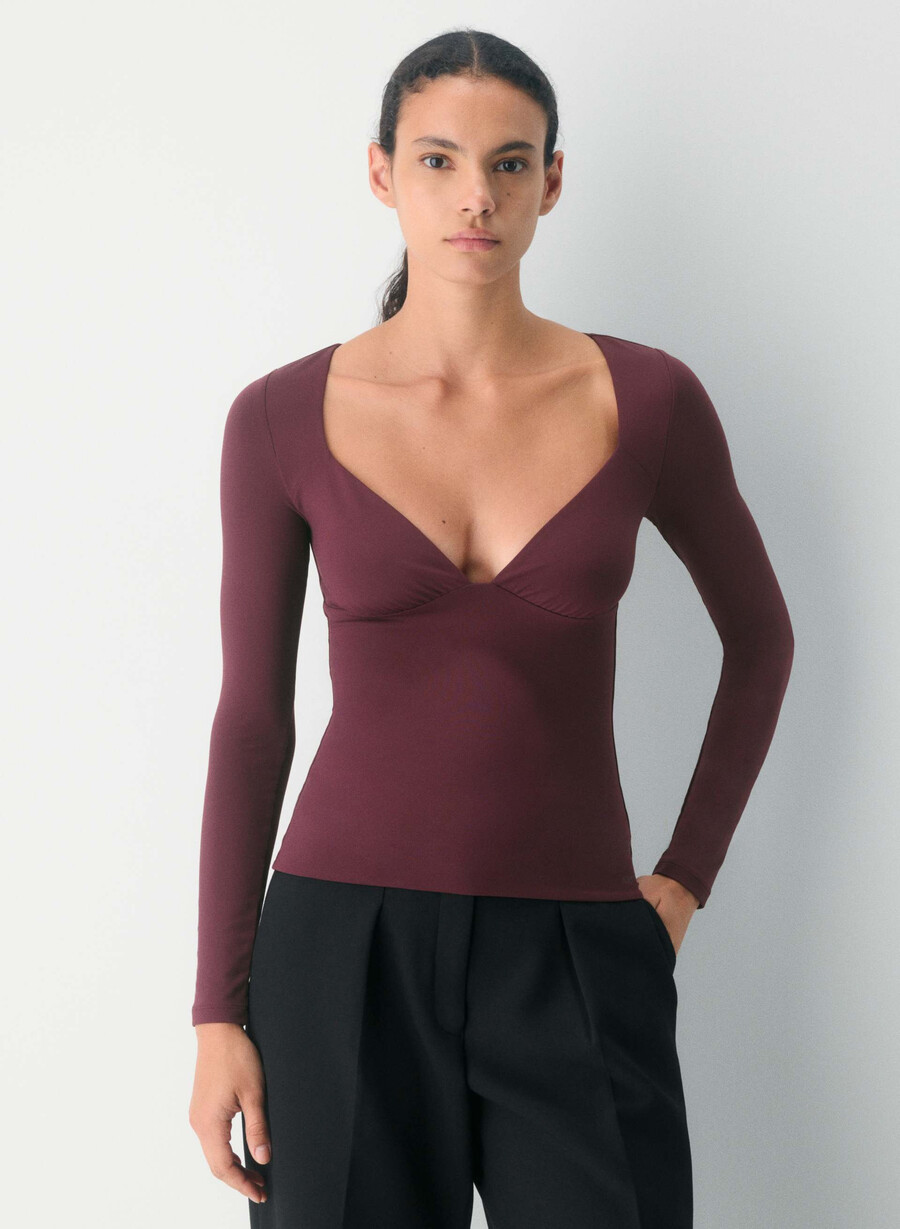original contour cherish langarmshirt cardamon
