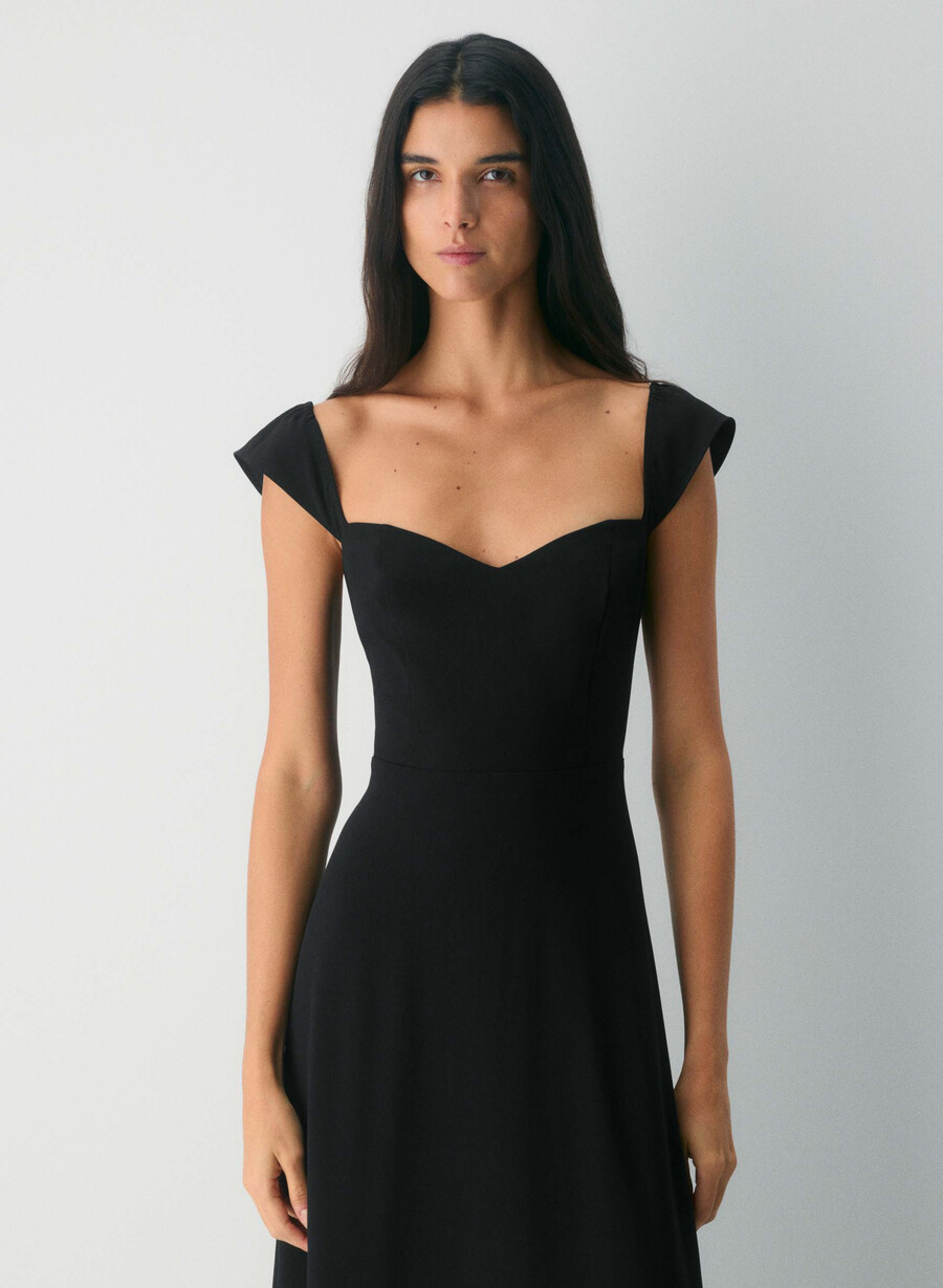 retwill voyage kleid kakao-puderbraun