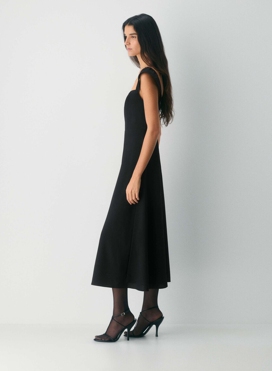 retwill voyage kleid kakao-puderbraun