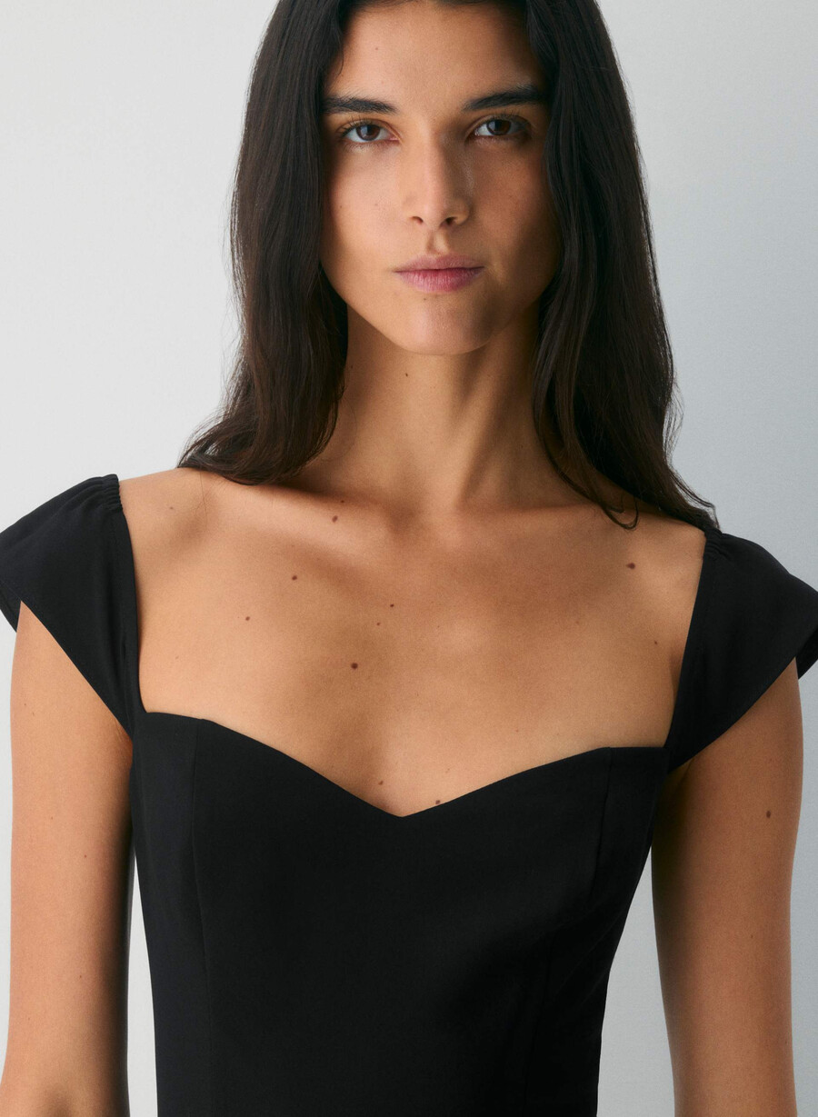 retwill voyage kleid kakao-puderbraun