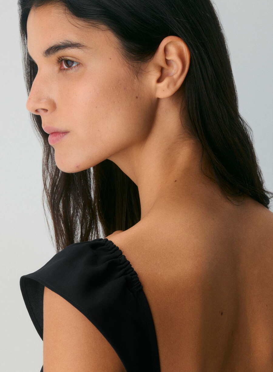 retwill voyage kleid kakao-puderbraun