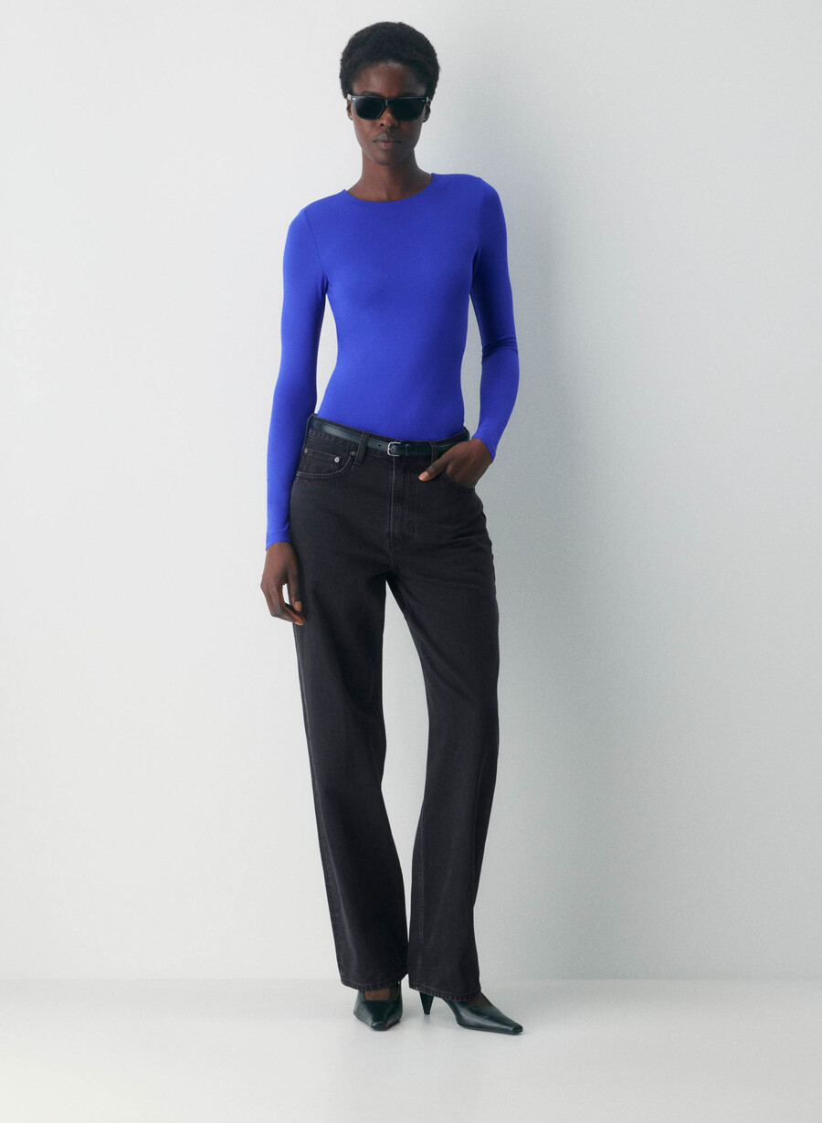 original contour turn bodysuit ablaze blue