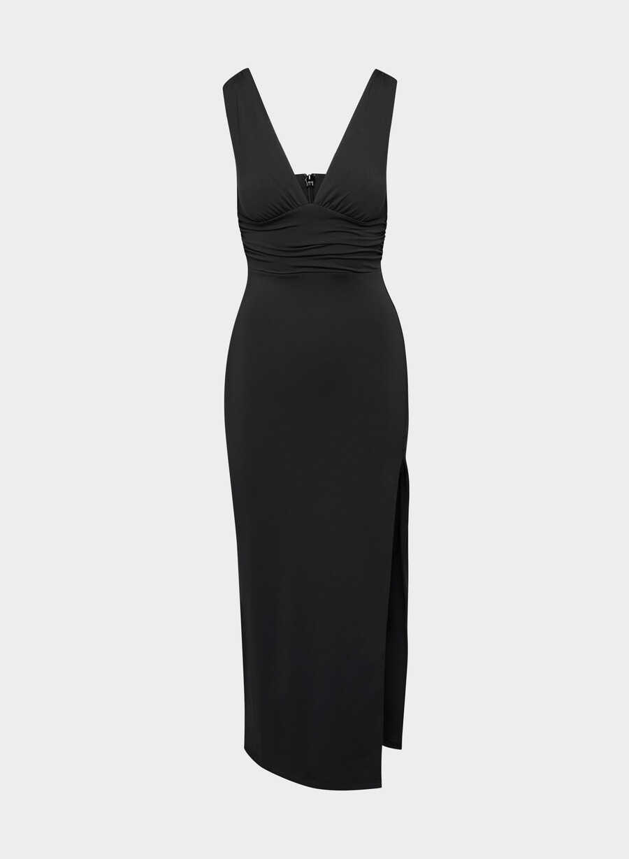 original contour waver kleid schwarz