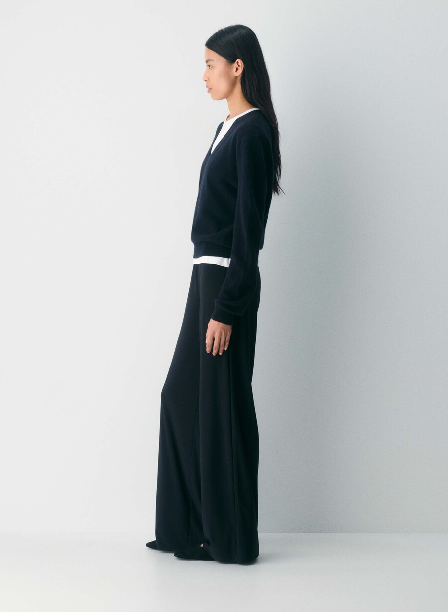 linear pant - smooth matter rich mocha brown