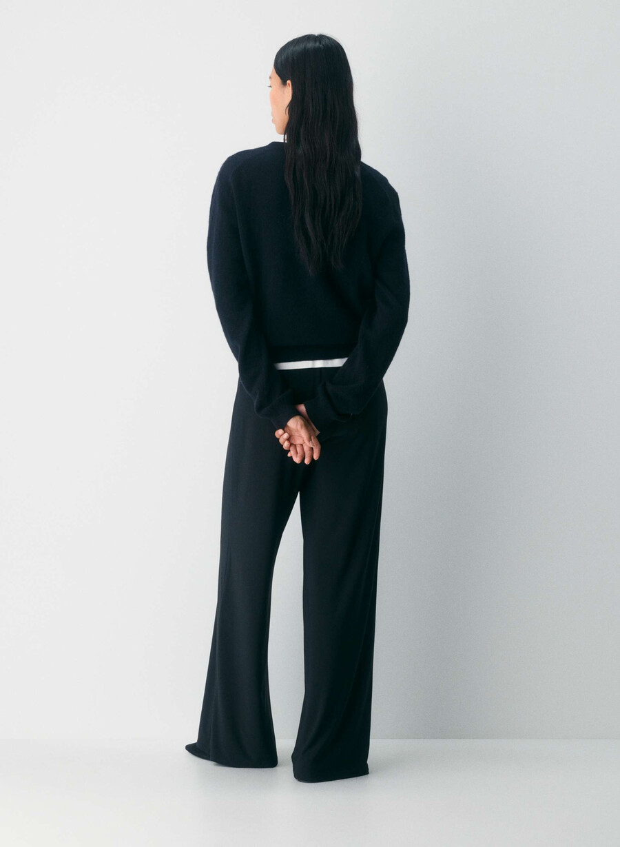 linear pant - smooth matter rich mocha brown