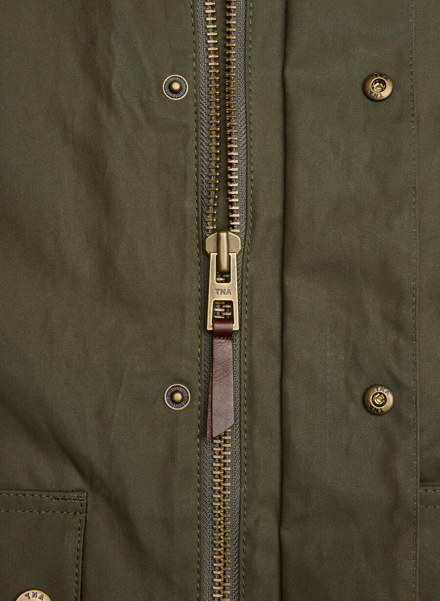decibel wachsjacke caper green