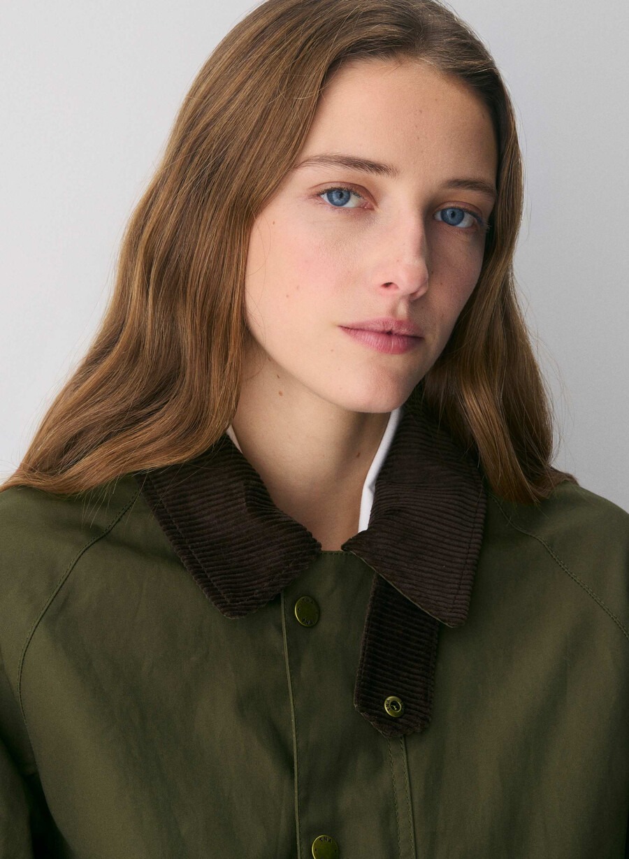 decibel wachsjacke caper green