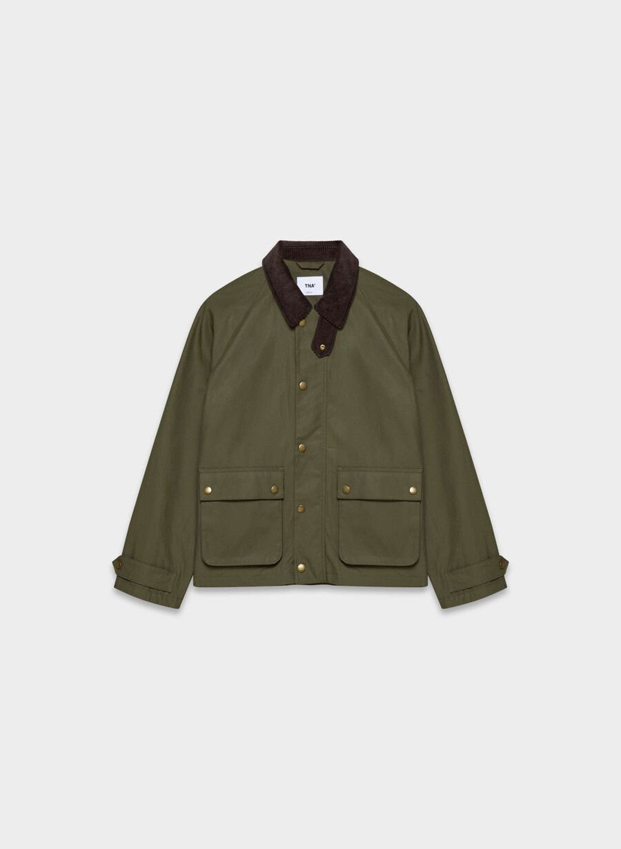 decibel wachsjacke caper green