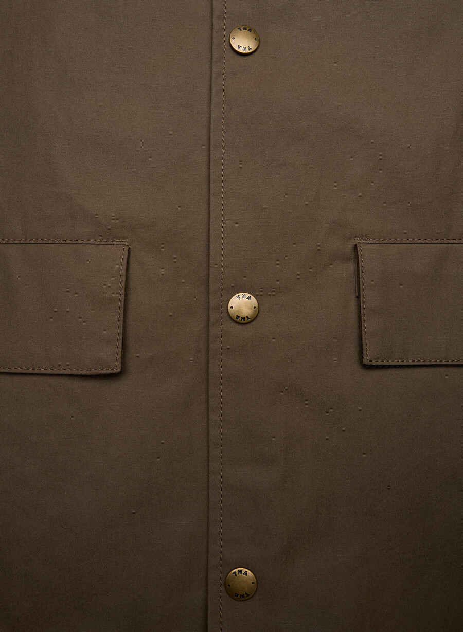 soundwave wachs-trenchcoat ahornbraun
