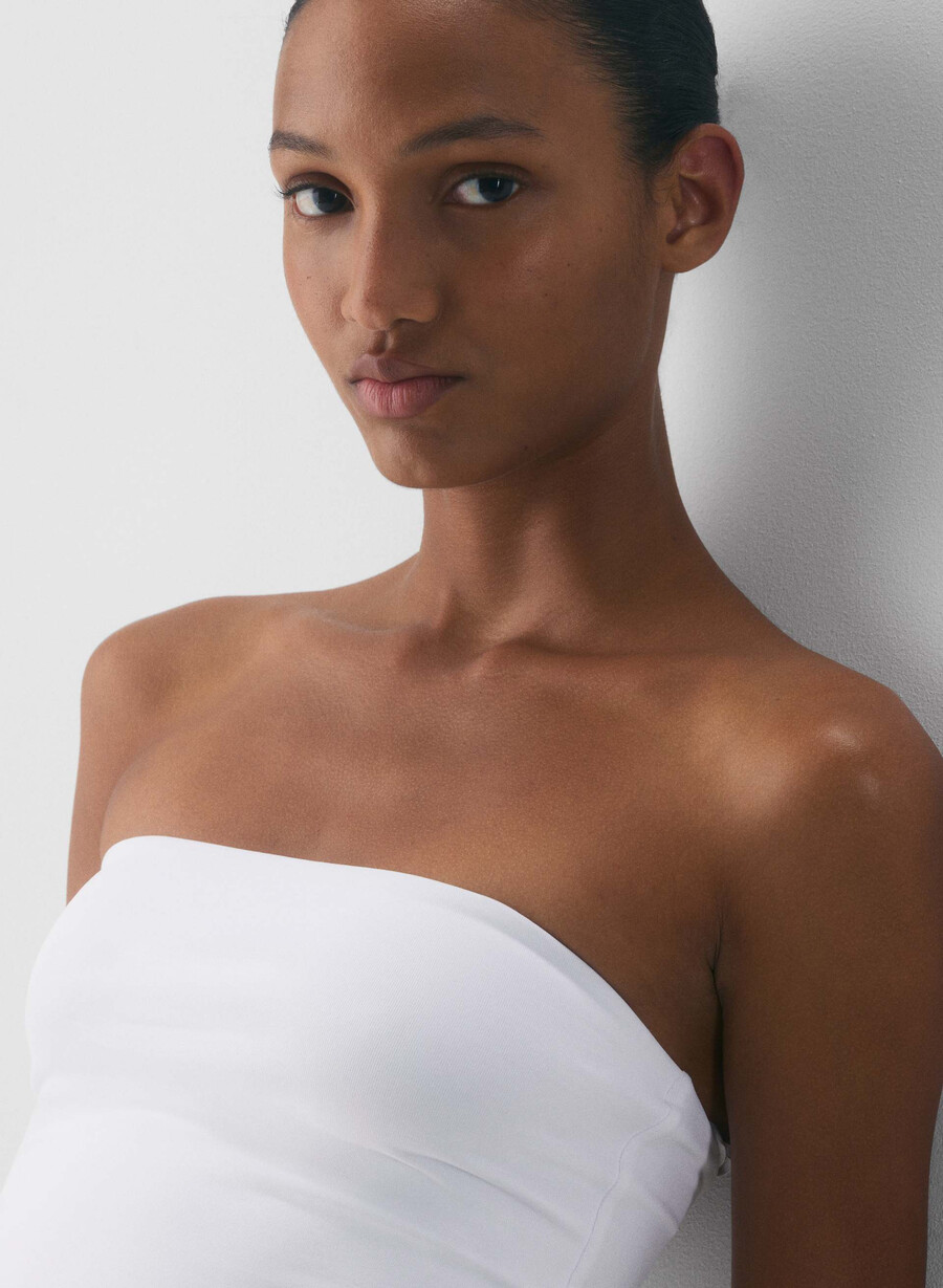 original contour appeal taillen-tube-top strahlend weiß