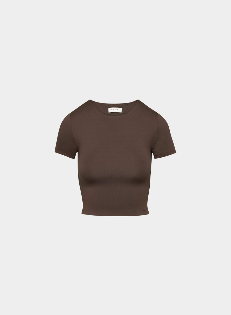 original contour marvel crew waist t-shirt reiches mochabraun