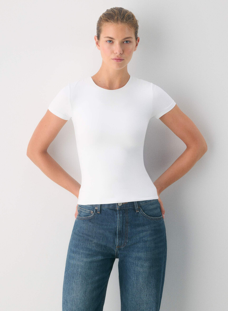 original contour marvel crew t-shirt strahlend weiß