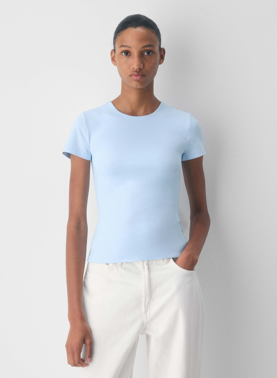 original contour marvel crew t-shirt villa blau