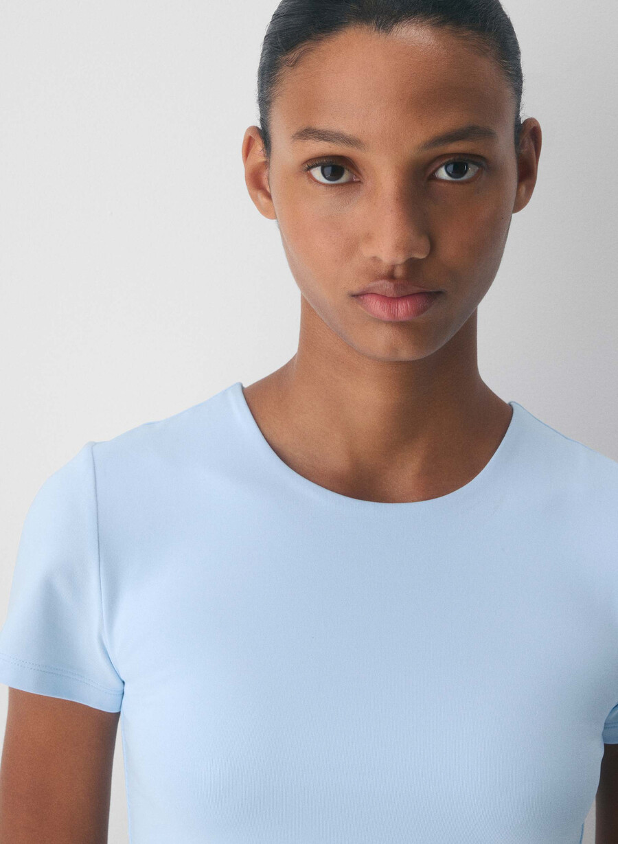 original contour marvel crew t-shirt villa blau