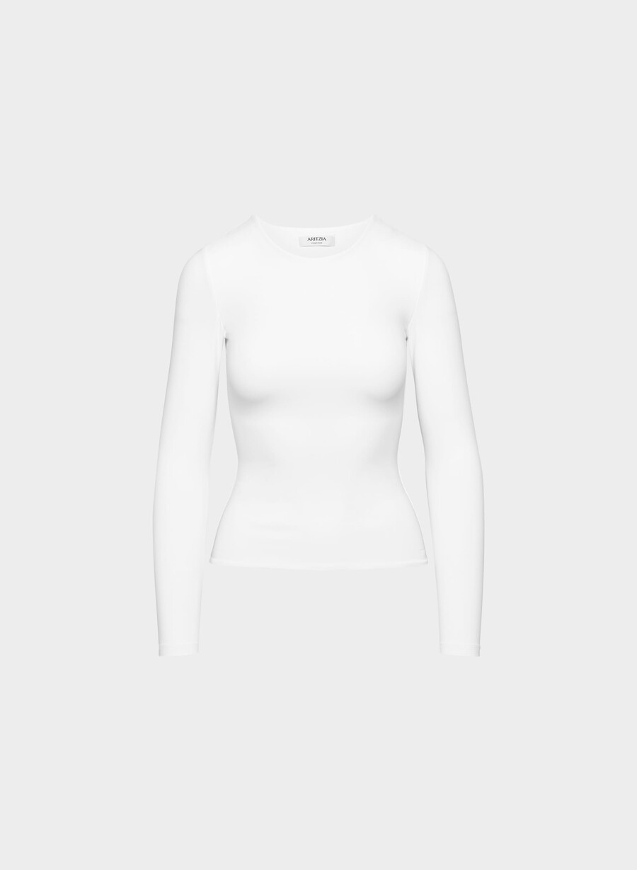 original contour splendid crew langarmshirt strahlend weiß