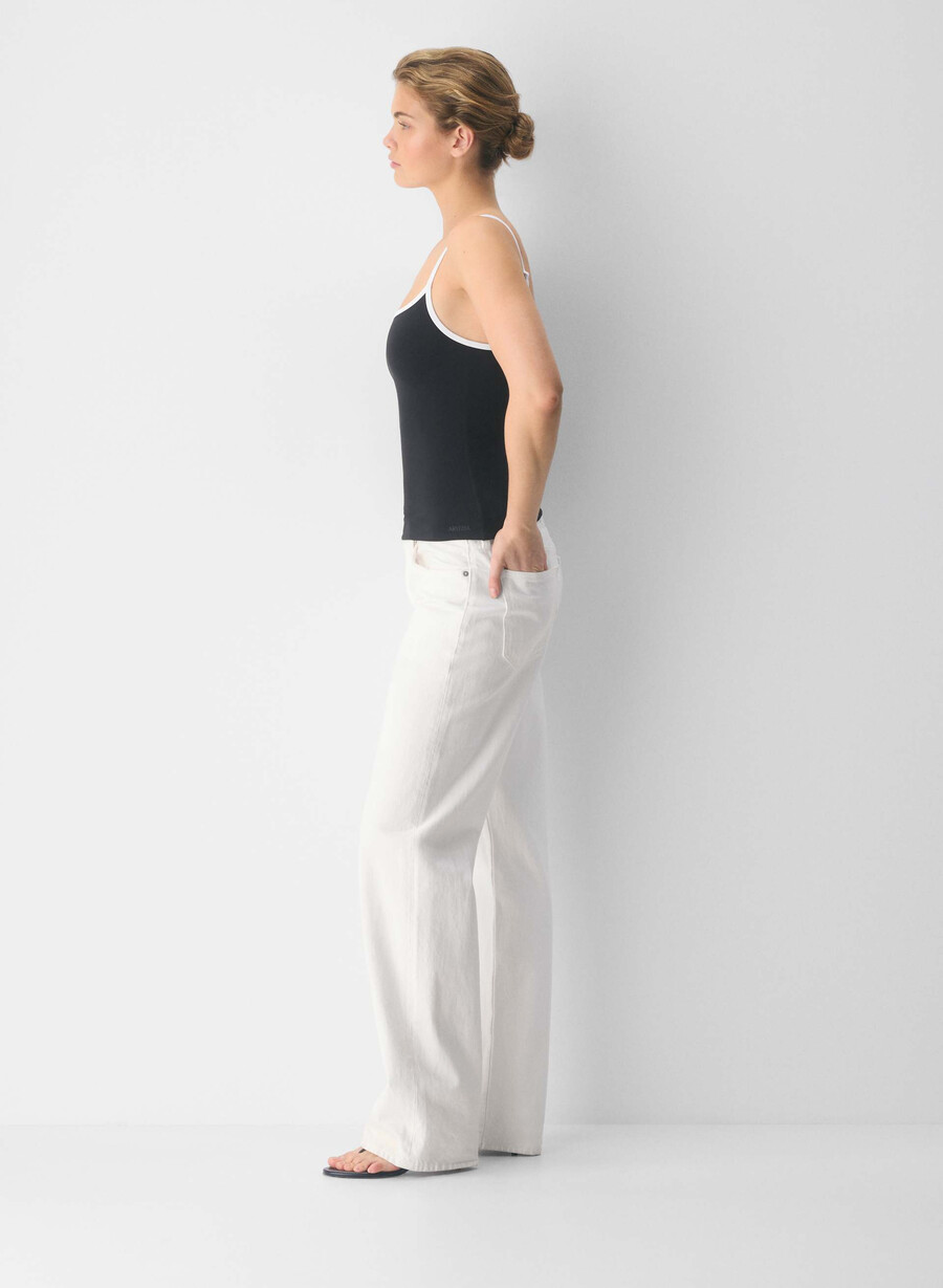 original contour swoop cami tank schwarzweiß
