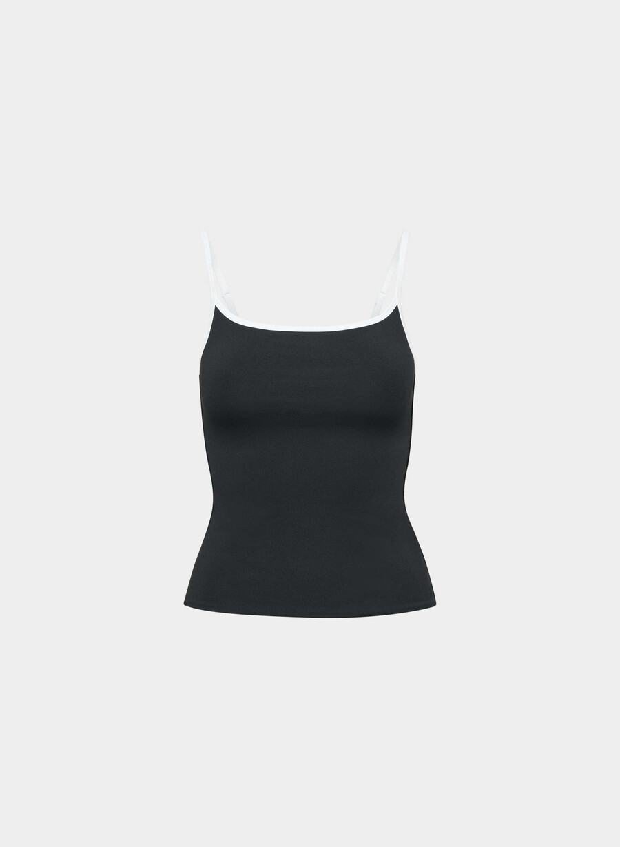 original contour swoop cami tank schwarzweiß