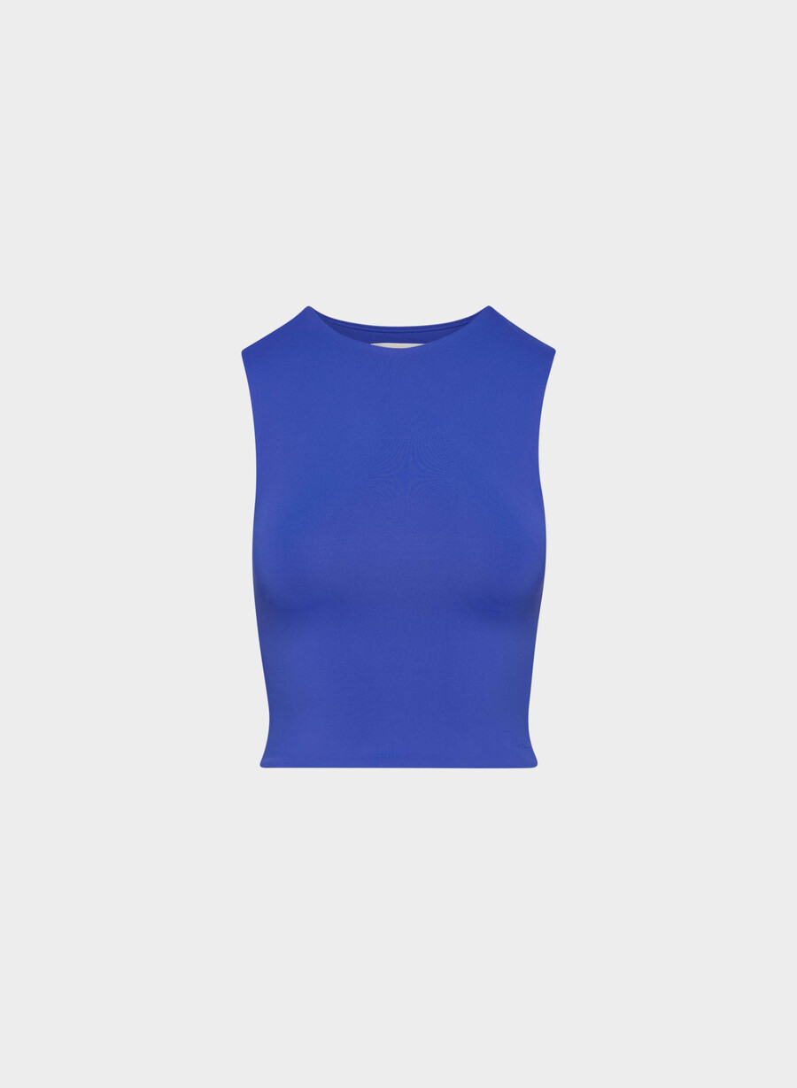 original contour tenor crew tank ablaze blue