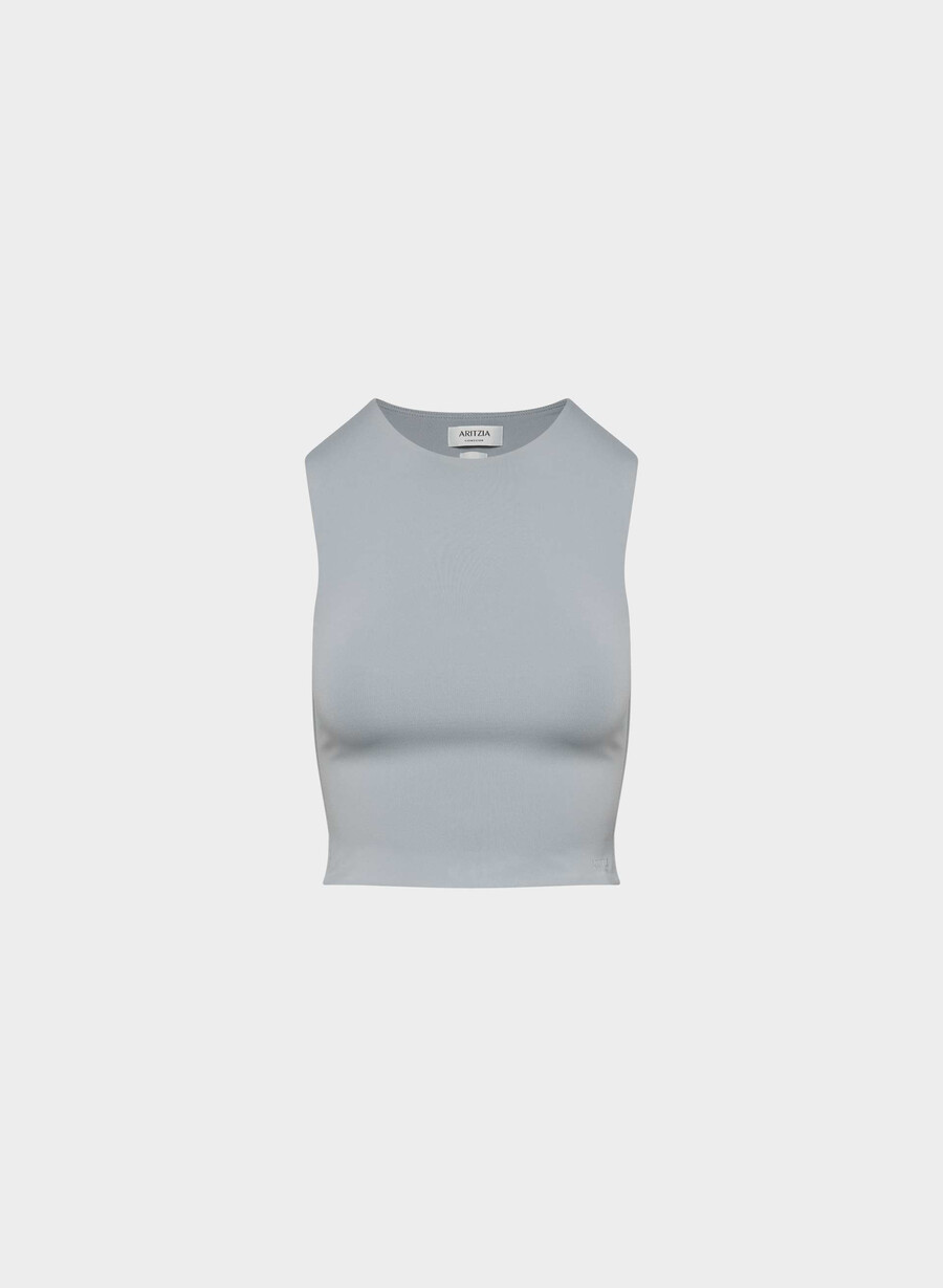 original contour tenor crew tank rivestone grey