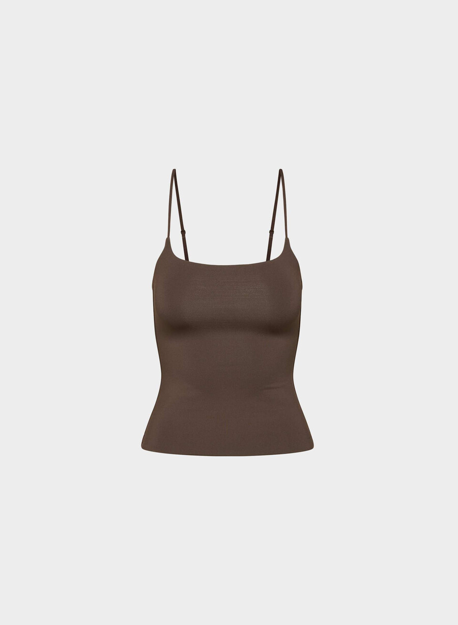 original contour presence cami tank rich mocha brown