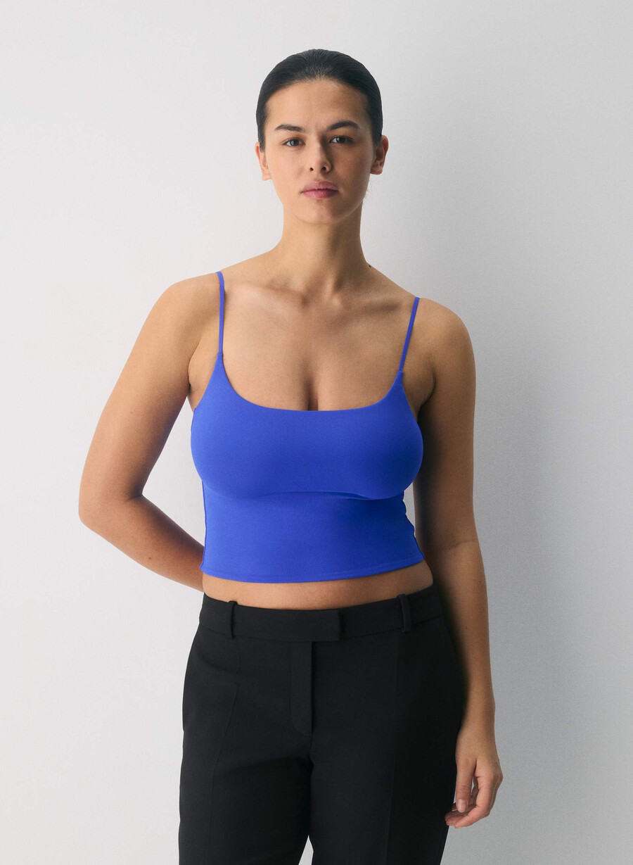 original contour presence waist cami tank tank ablaze blue