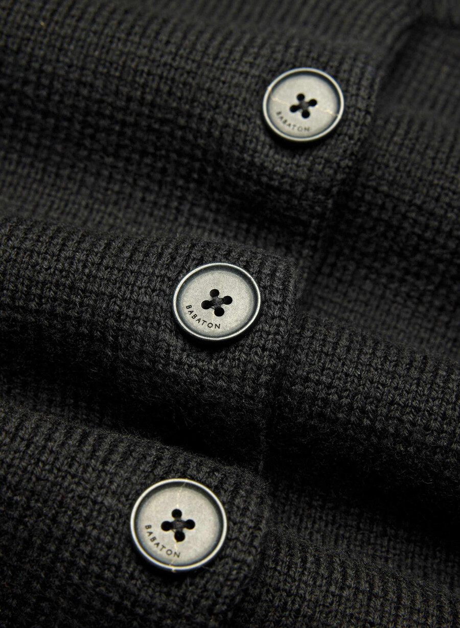 meraki merino-woll-cardigan schwarz
