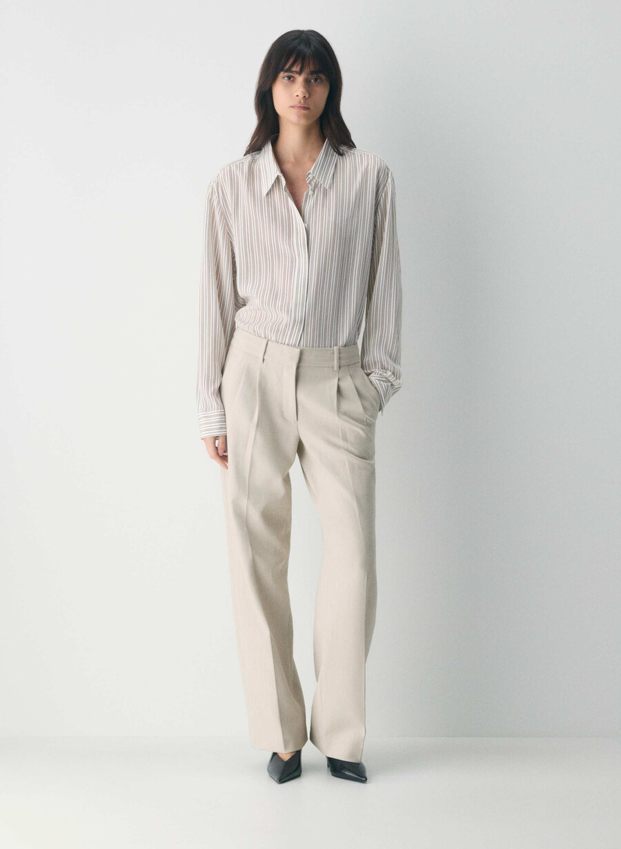 die effortless pant lo-rise - reessential heather matte pearl