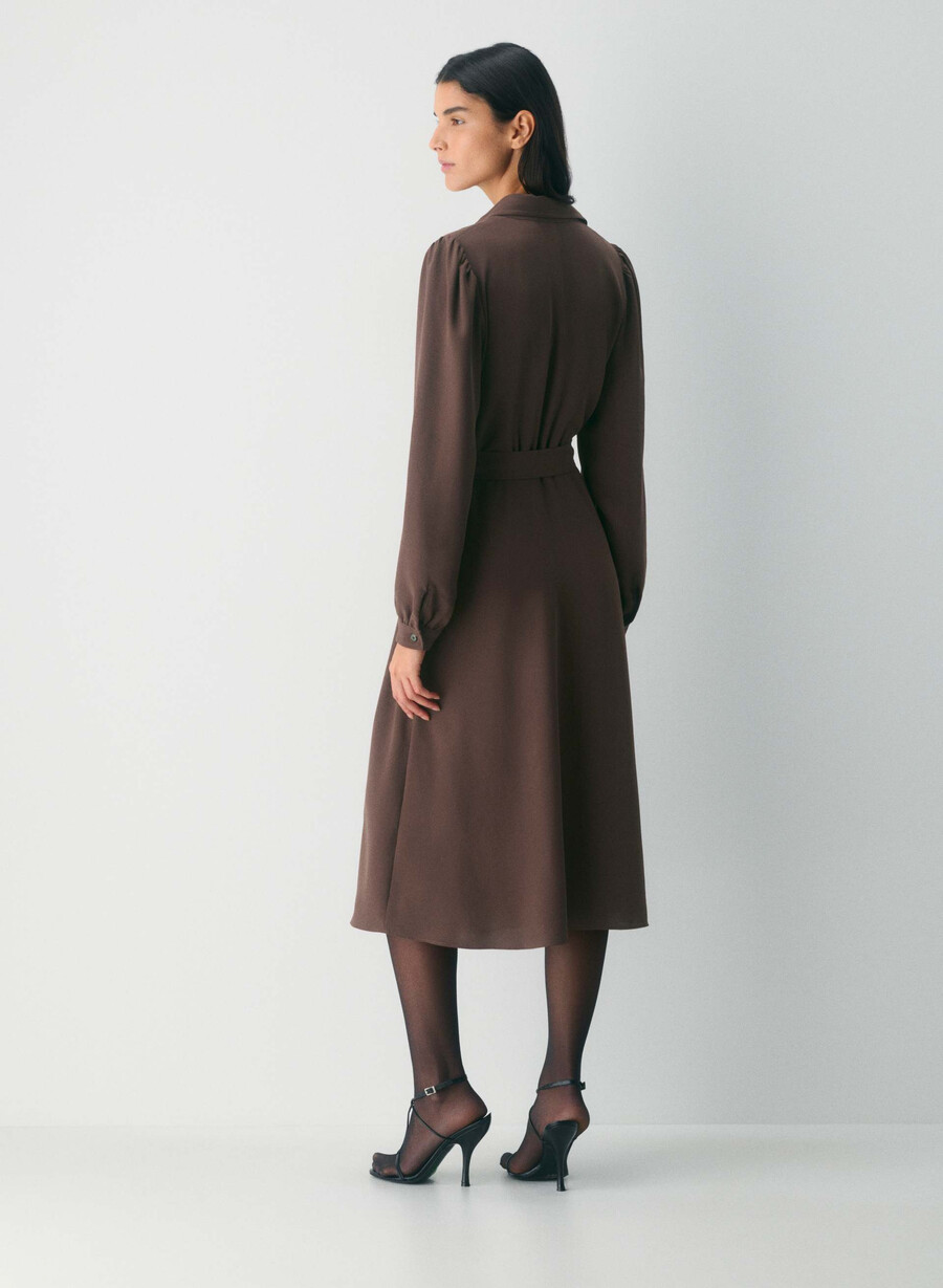 retwill songbird kleid kakao-puderbraun