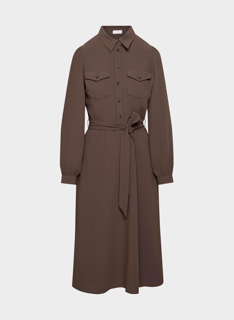 retwill songbird kleid kakao-puderbraun