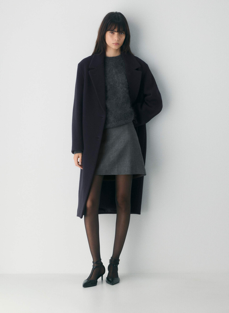 klassischer minirock - refined heather charcoal