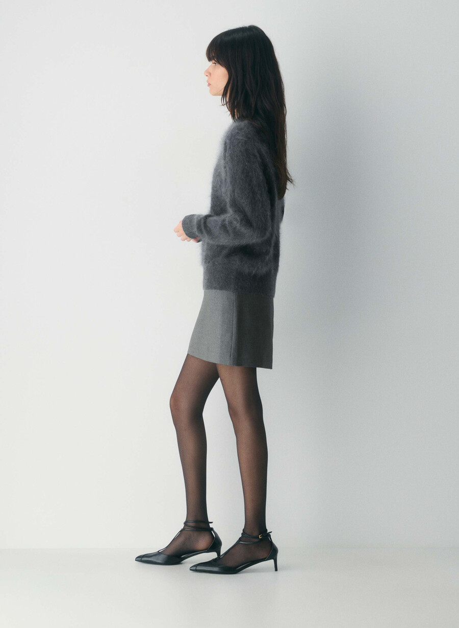 klassischer minirock - refined heather charcoal