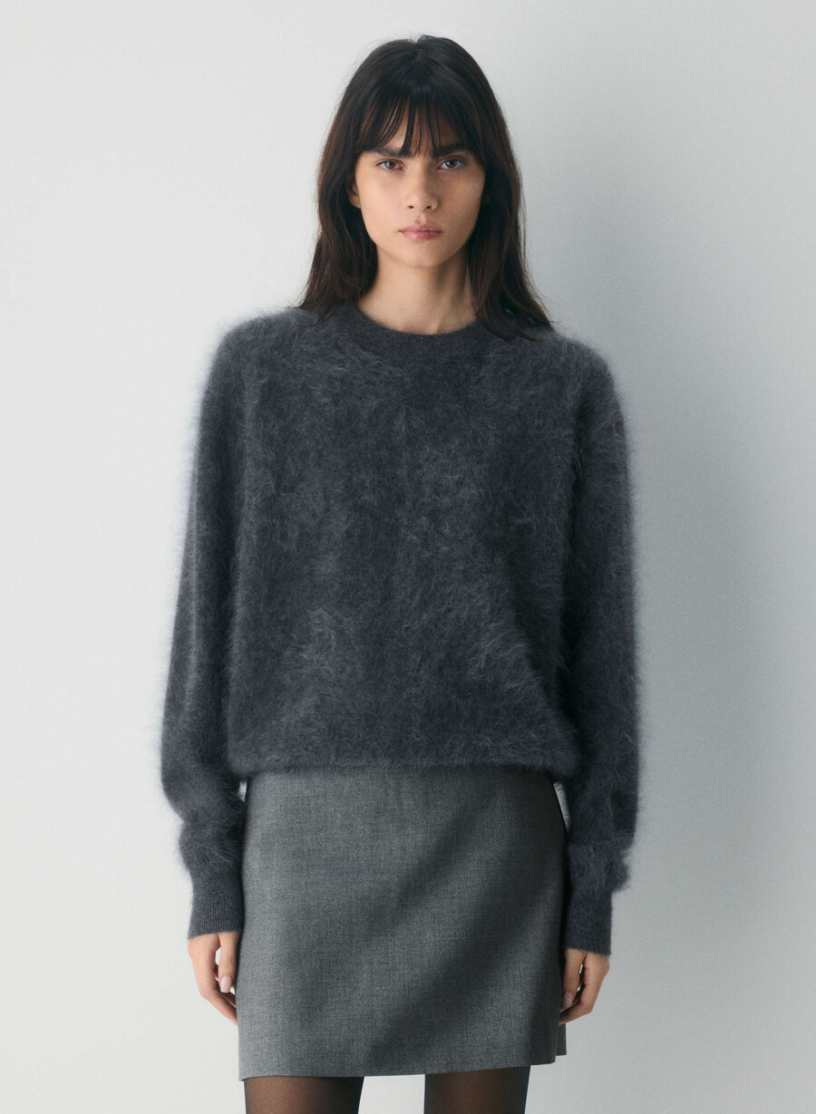 klassischer minirock - refined heather charcoal