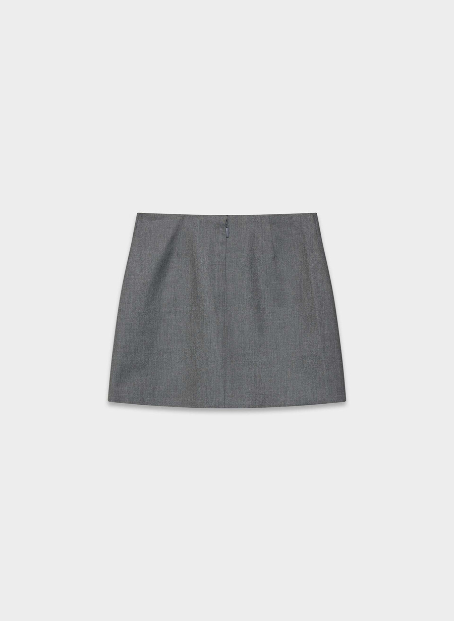 klassischer minirock - refined heather charcoal