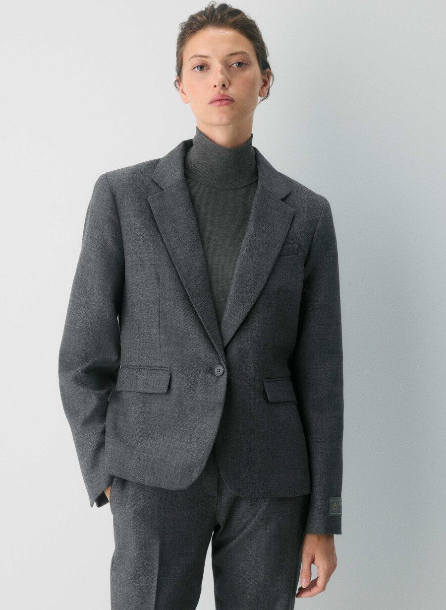 pelham wollblazer heather charcoal