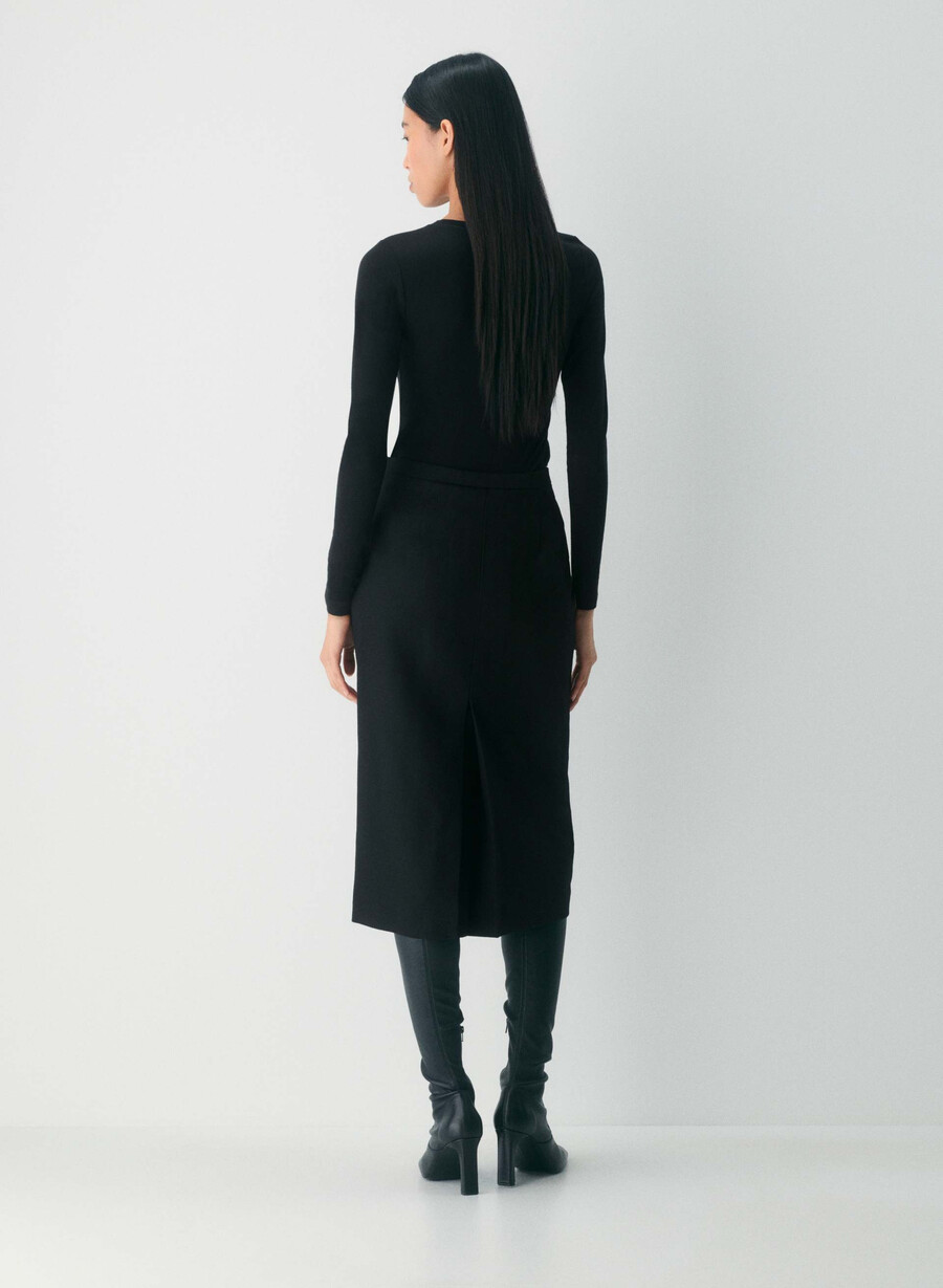 stiletto-wollrock schwarz